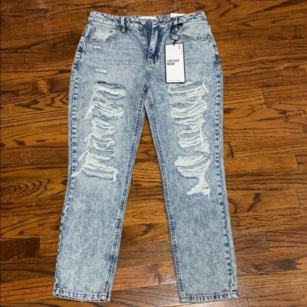 Acid colored mom jeans